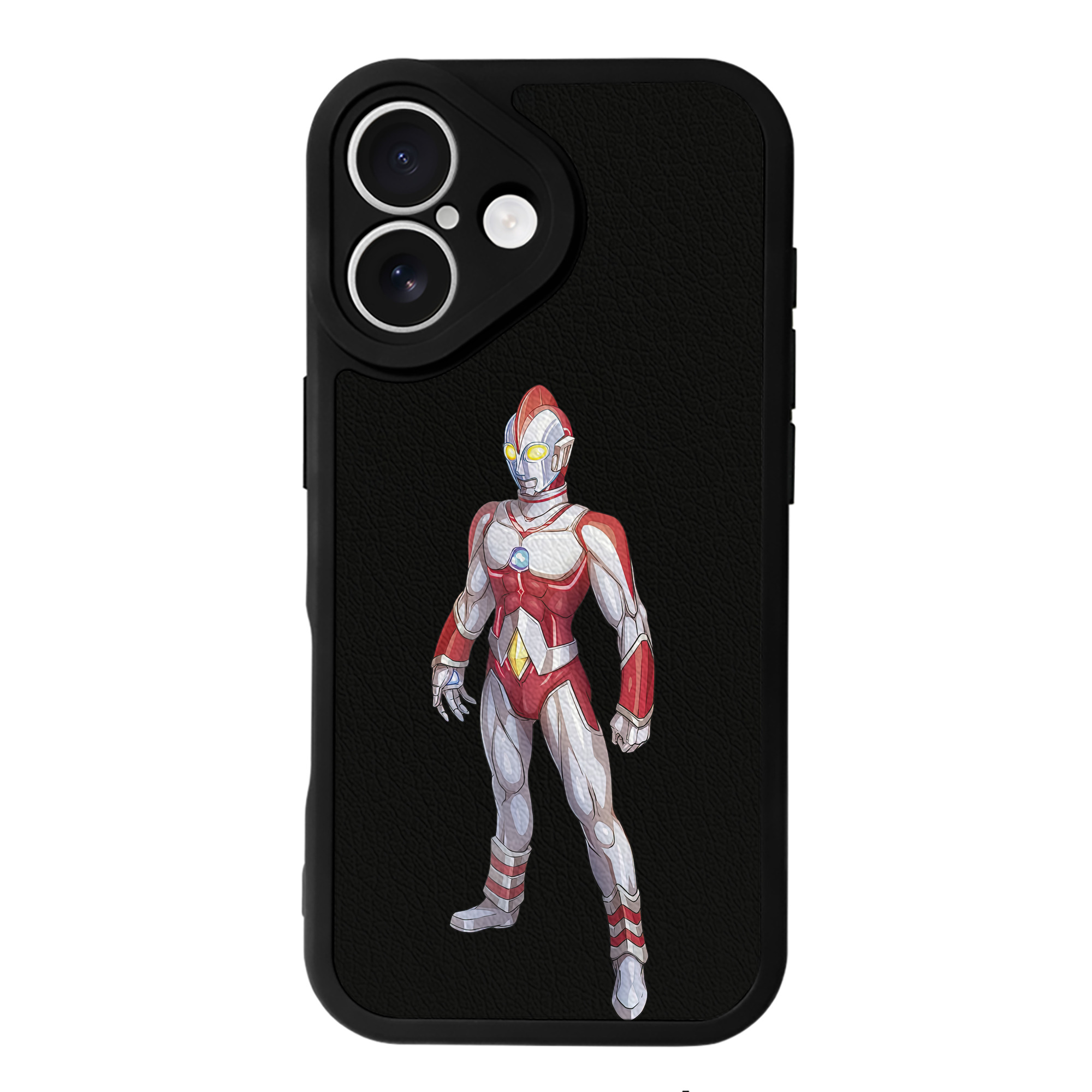 （画像用） ウルトラマン Ultraman 【iPhone 16シリーズ対応】シリコンスマホケース（レザー調） 材質：シリコン